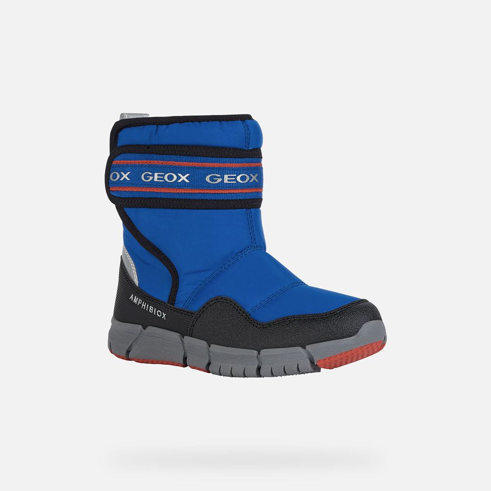 Geox Boots Blue Flexyper Abx - Geox Boys Shoes - KJRXWO342